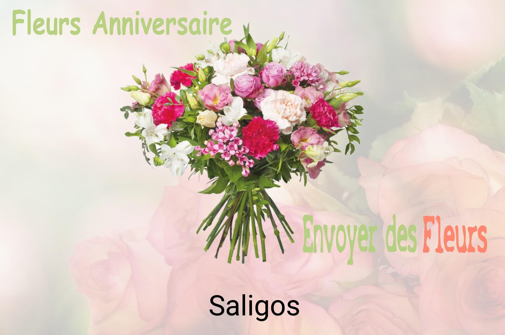 Bouquet de fleurs d’anniversaire livré à Saligos